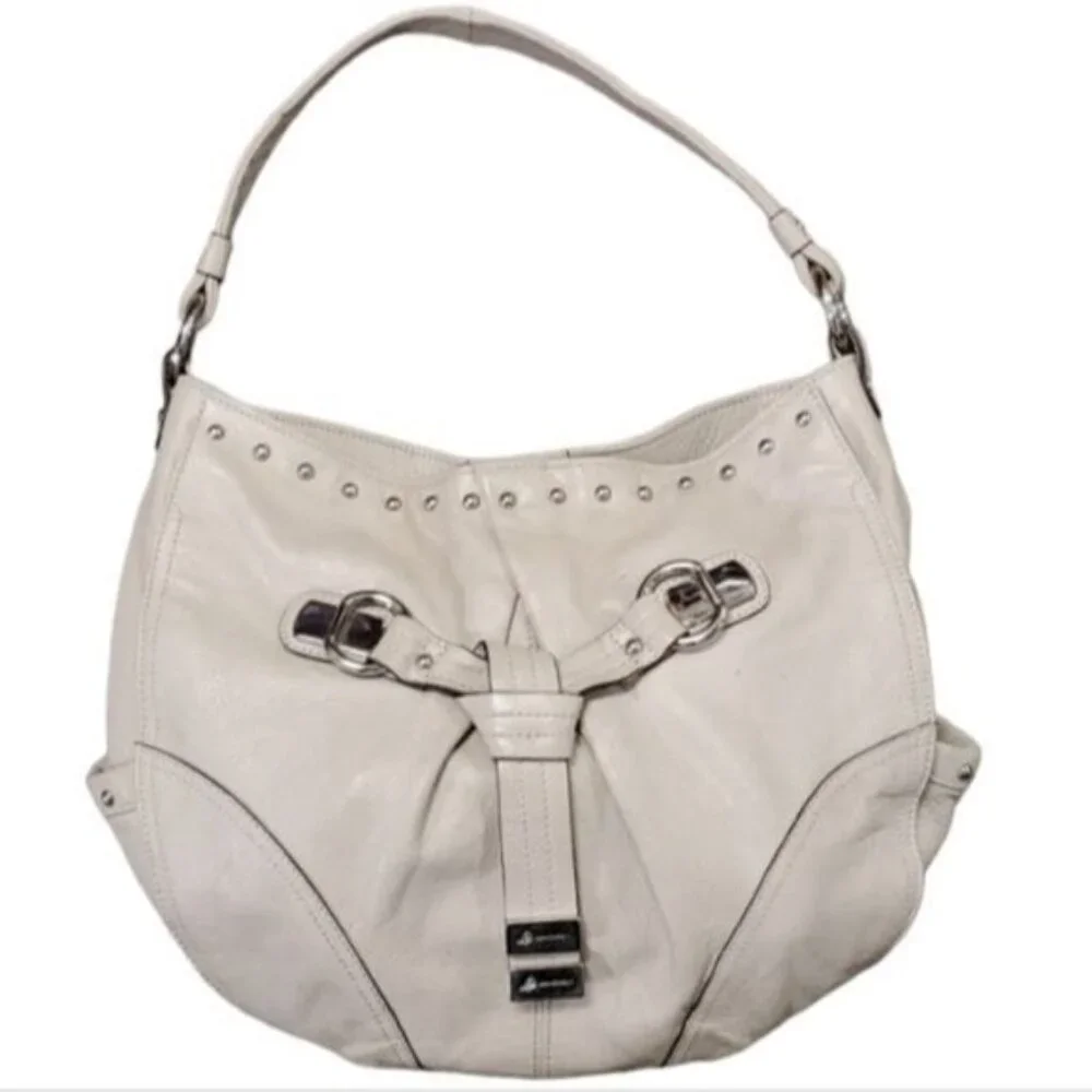 B Makowsky Leather Hobo Shoulder Bag Handbag Tote Purse Pebbled Women's Woman's